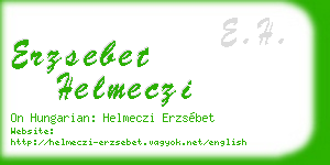 erzsebet helmeczi business card