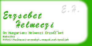 erzsebet helmeczi business card